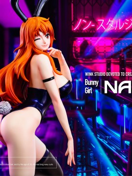 Wink Studio One Piece Nami Bunny Girl at a Bar Hot Sexy 1/6 Statue